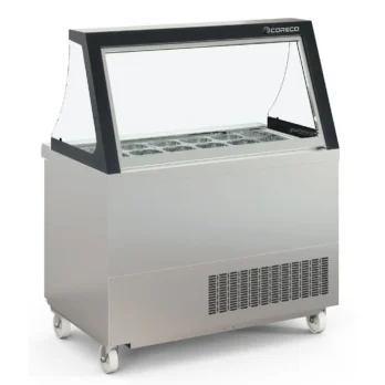 Preparation/Saladette Counter with Liftable Glass Lid SDTP-48-18-LGL