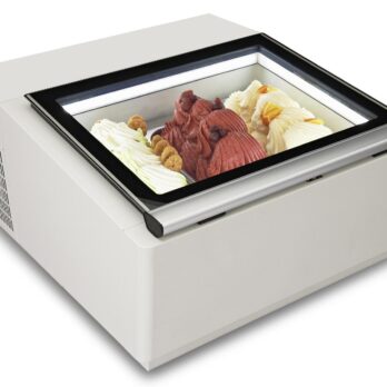 Ice Cream Display Case White Customer Side