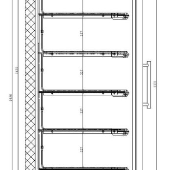 Freezer With 2 Glass Doors