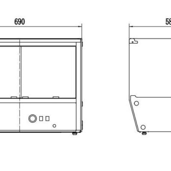 Warm Display Cabinet 174l