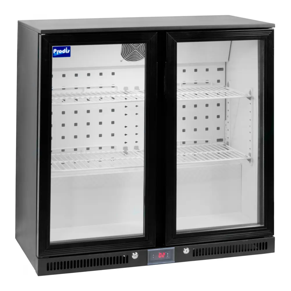 Double Hinged Door Bottle Cooler Low Profile