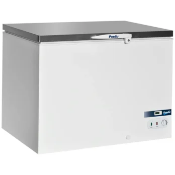 Stainless Steel Lid Chest Freezer, 350 Litres