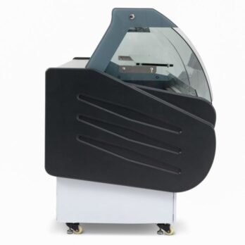 Serve Over Counter 1.3m Curved Glass