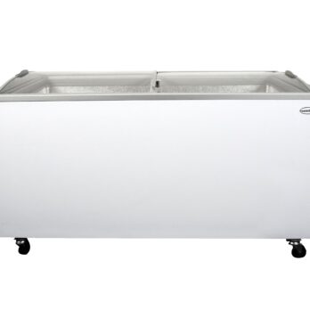 White Chest Freezer With Glass Lid 461L