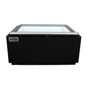 Black Countertop Ice Cream Display