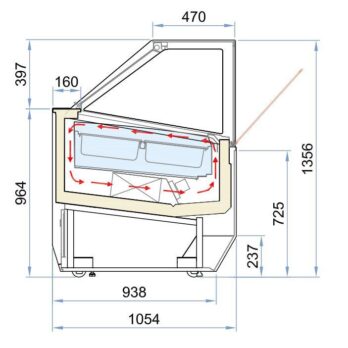 Ice Cream Display 12 x 5Ltr