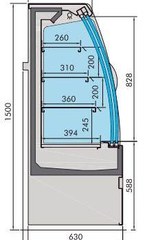 COLD DISPLAY NOAH WITH SLIDING DOORS 1.9