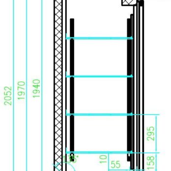 Refrigerator With 2 Glass Doors
