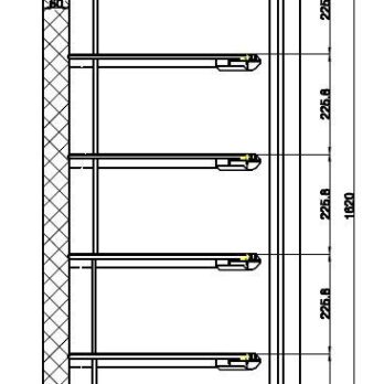 Upright Stainless Steel Freezer HF400