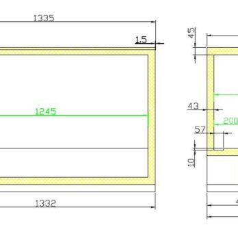 BACKBAR COOLER BLACK 3 DOORS