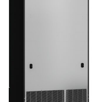 Double Glass Door Retail Refrigerator – Black, 1000L 