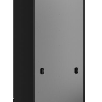 Upright Refrigerator – 600L (Black) with Door Heating