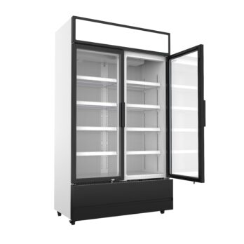 Double Glass Door Refrigerator