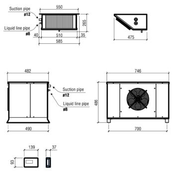 Remote Split |Capacity 9.8-26.17 M3 | 230V