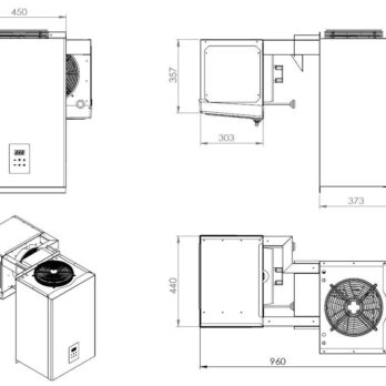 Chiller Straddle Unit|Capacity 6.6 -9 m³ | 230v