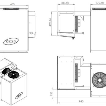 Freezer Straddle | Capacity 9-13m3 | 230v