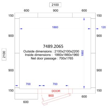 Cooling/freezer Unit 2100x2100x2200!
