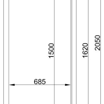 Energy Line 700L Upright Freezer.