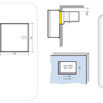 Freezer Wall-Mounted Unit 4.8-7 m³