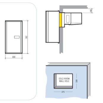 Chiller Wall Unit Slim Line | 2.8-5.8m3 | 230V
