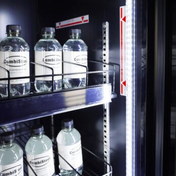 Refrigerator 3 Glass Doors Black