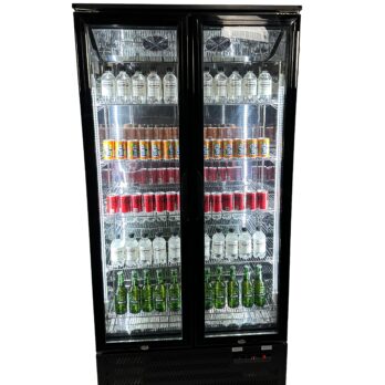 Upright Double Door Back Bar Cooler 458 Ltr