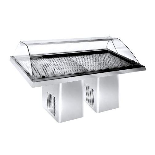 front facing view of a Chilled Fish Display Counter 2320mm wide