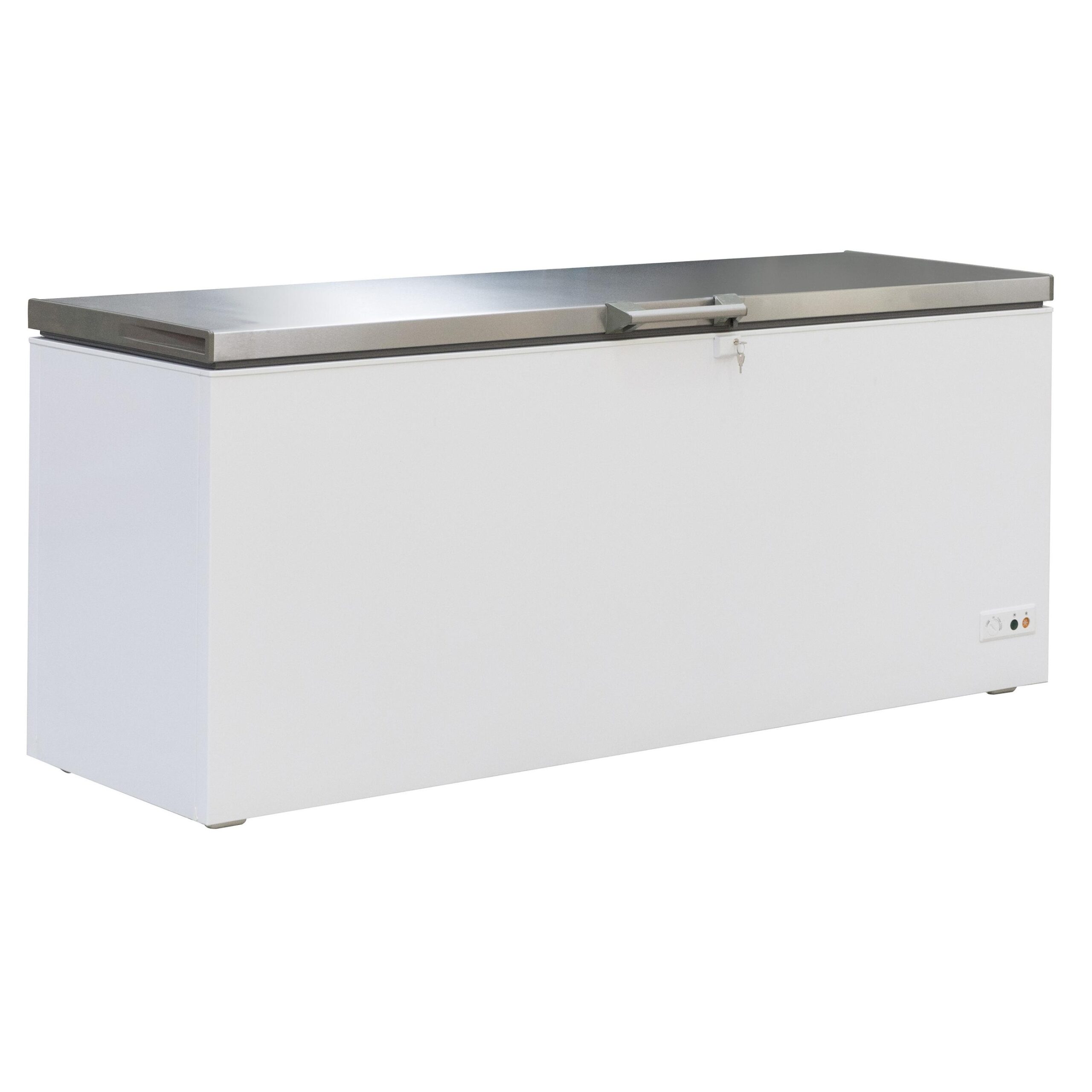 Stainless Steel Chest Freezer With A Capacity Of 635 L