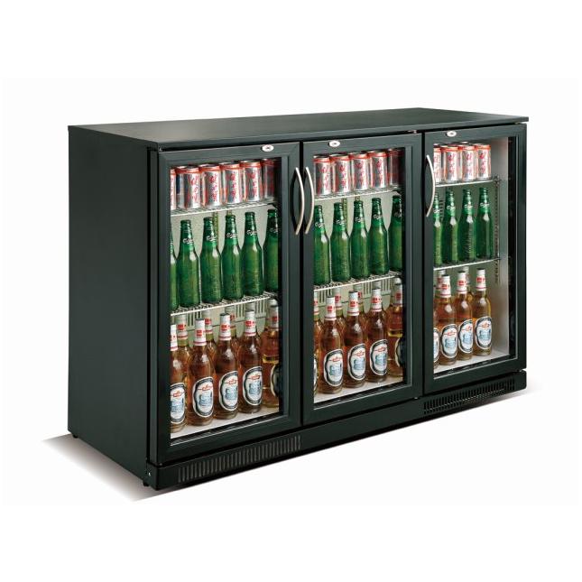 BACKBAR COOLER BLACK 3 DOORS