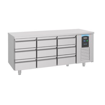 Refrigerated Counter with 9 draws