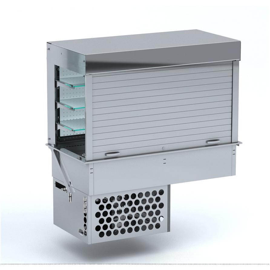 Drop-in Open Display Cooler 5/1 Venetian Blinds
