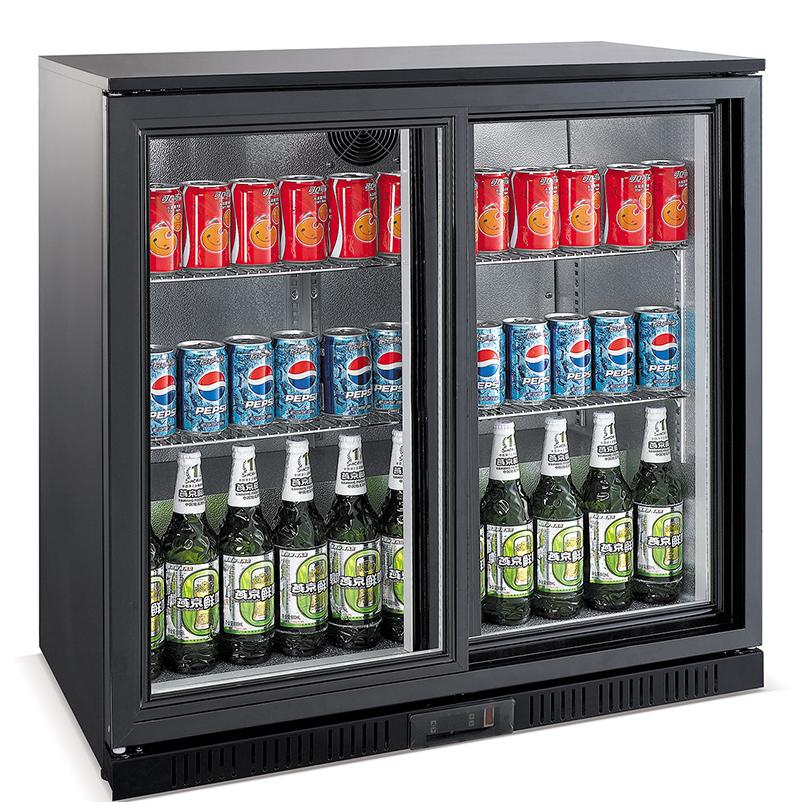 208L Backbar Cooler with 2 Sliding Doo