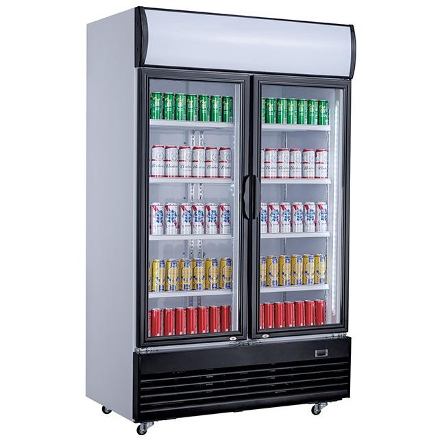 800L Double Door Display Refrigerator