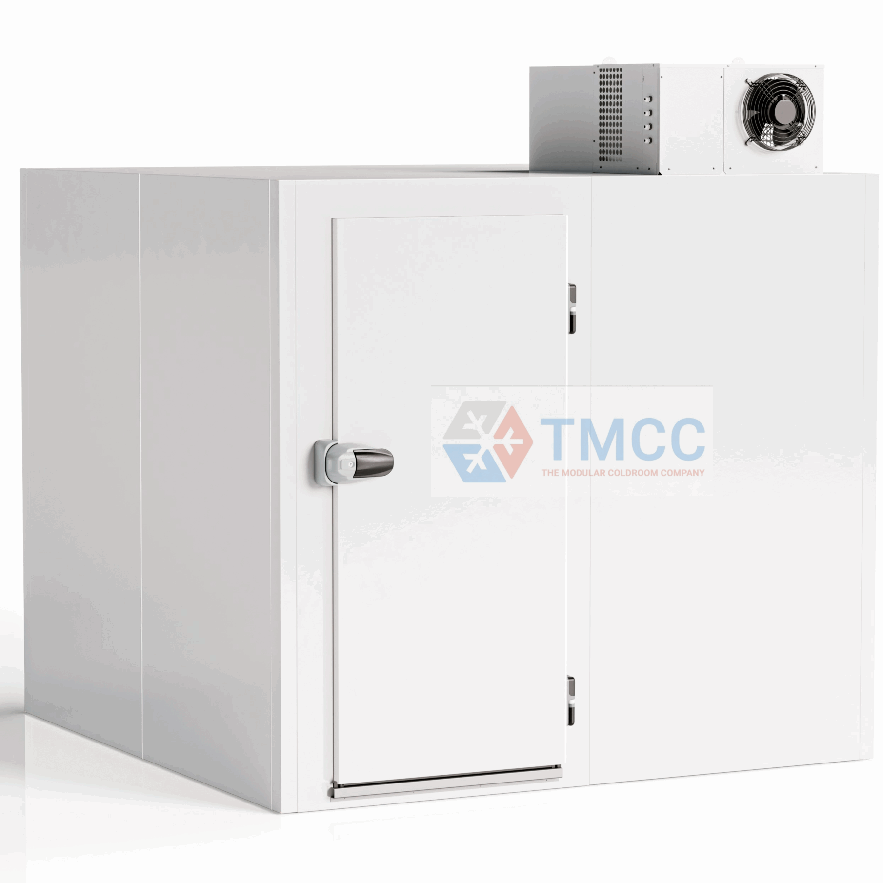 front facing coldroom with ceiling mounted monoblock